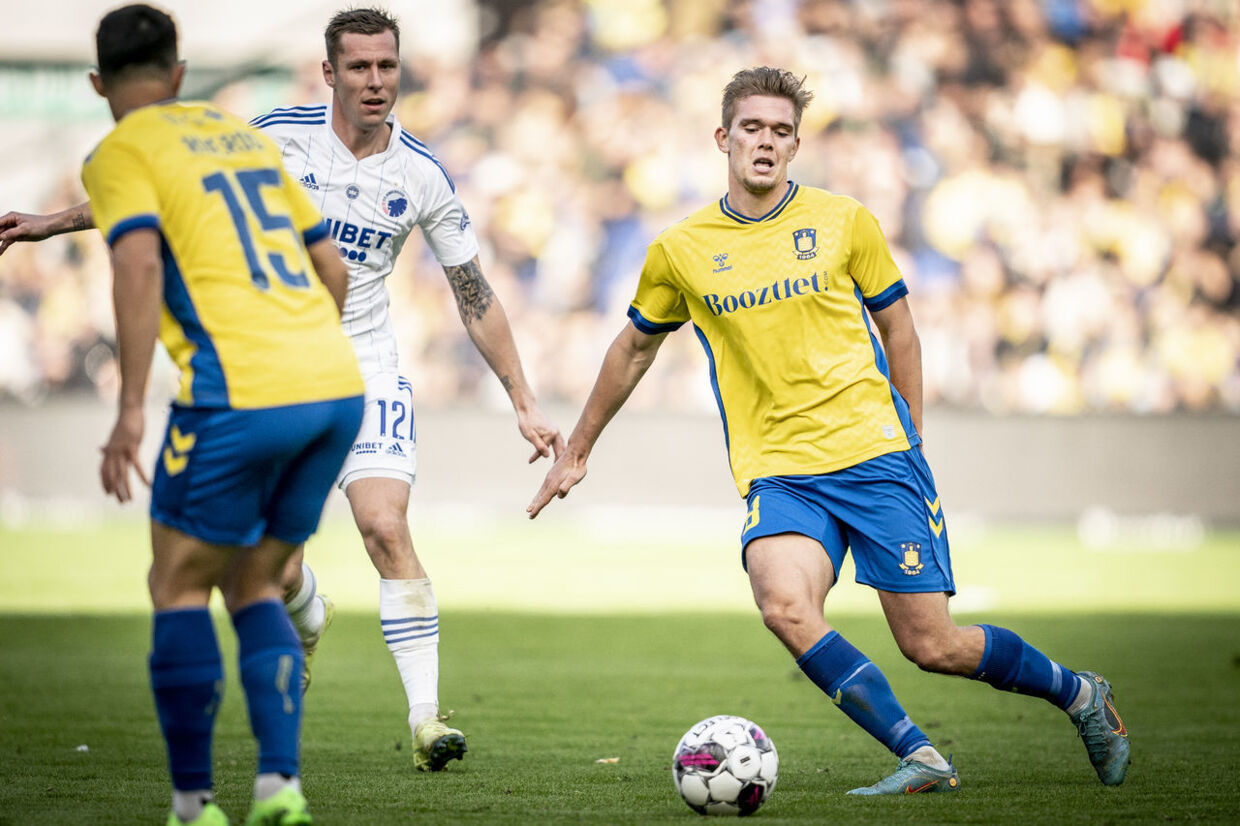 Mathias Greve i aktion mod FCK.