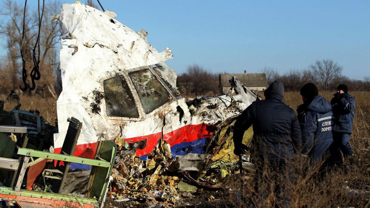 Resterne af Malaysia Airlines' MH17 i 2014, hvor 298 mennesker mistede livet efter at være blevet skudt ned i 2014 over det østlige Ukraine.