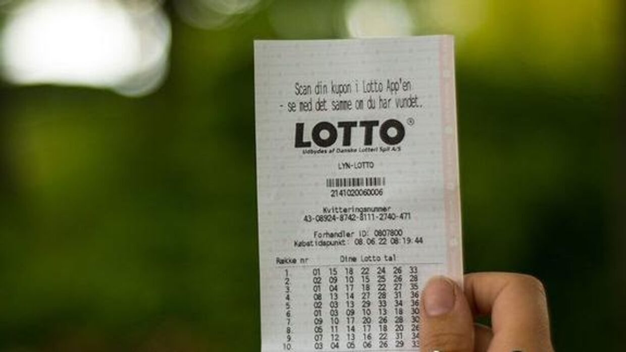 En ældre mand fra Hillerød havde svært ved at tro, at lige netop han havde vundet en stor Lotto-gevinst (Arkivfoto).