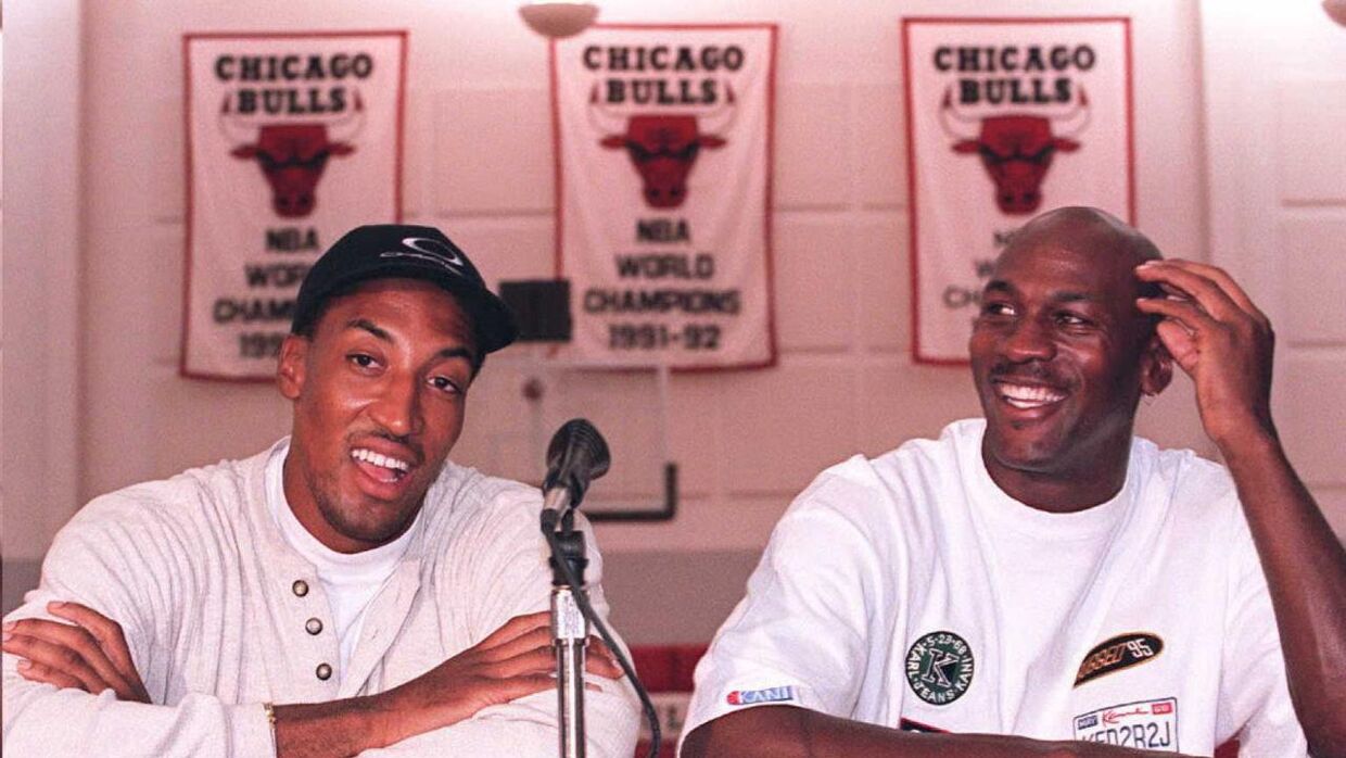Jordan og Pippen var flyvende i 90'erne, hvor Chicago Bulls dominerede NBA.