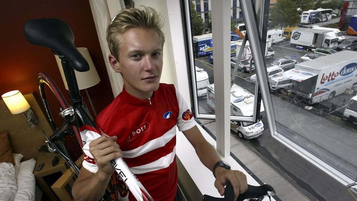 Matti Breschel i 2003 kort før Post Danmark Rundt. »Det fede ved at cykle er, at der er et godt kammeratskab. Og så er det en ekstremsport, og det finder jeg dybt fascinerende,« sagde den dengang 18-årige cykelrytter.