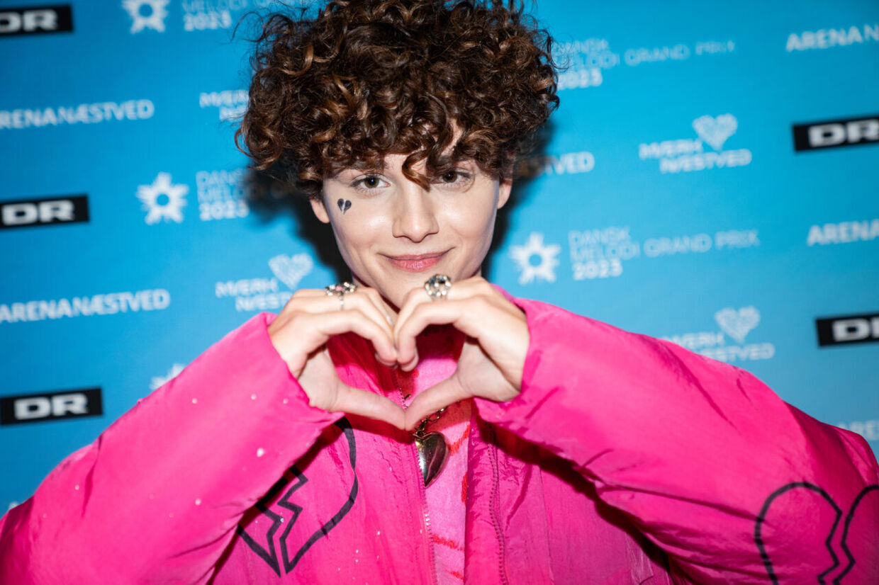 Reiley, der optrådte med sangen 'Breaking My Heart' ved Dansk Melodi Grand Prix 2023 i Arena Næstved lørdag den 11. februar 2023.