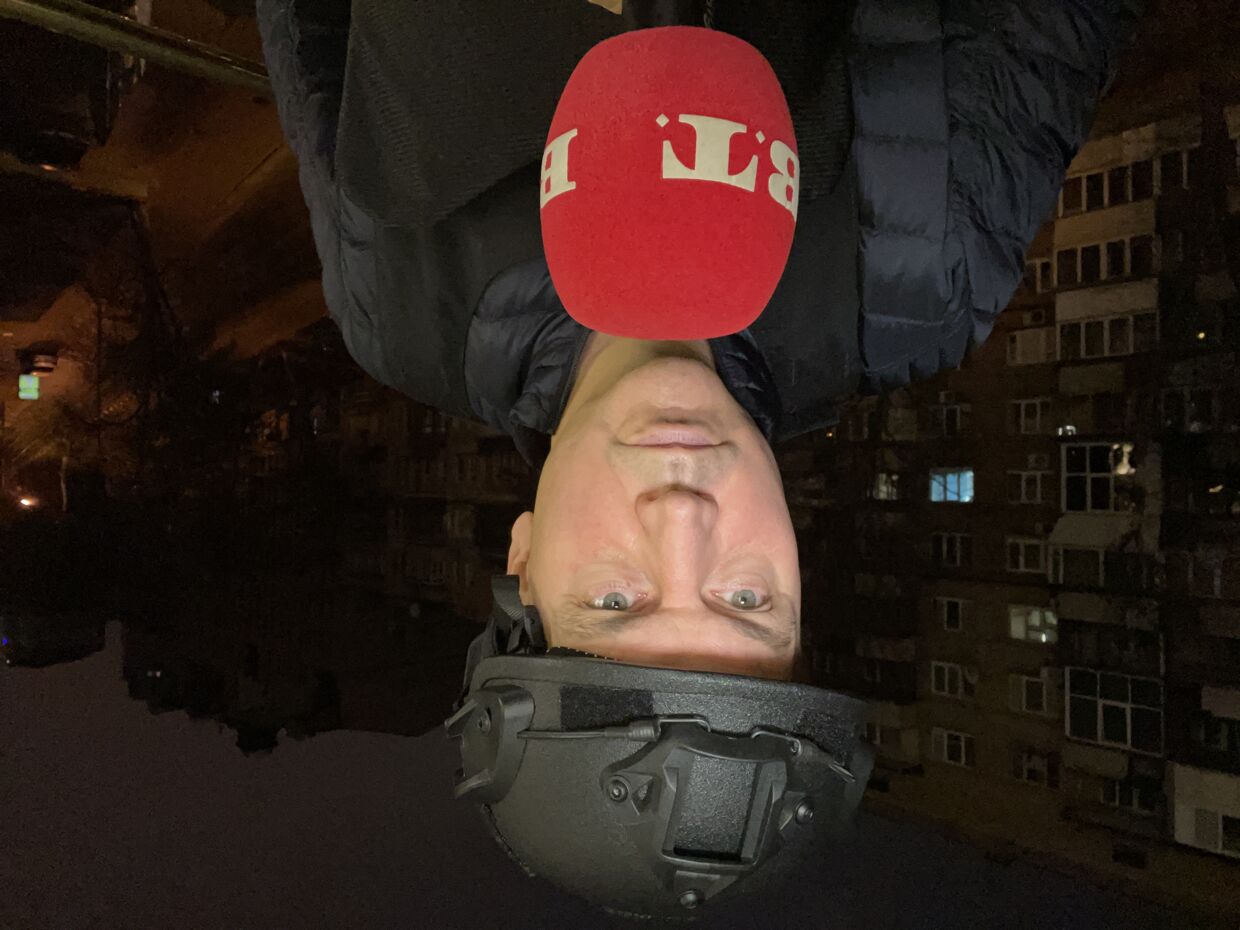 B.T.s internationale korrespondent, Jakob Illeborg, befandt sig i Kyiv. da krigen startede. Dette billede er fra om morgenen den 24. februar.&nbsp;