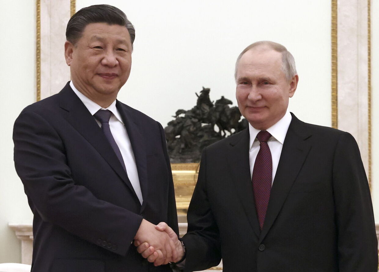 Den russiske præsident, Vladimir Putin, og den kinesiske præsident, Xi Jinping, mødtes mandag i Moskva.