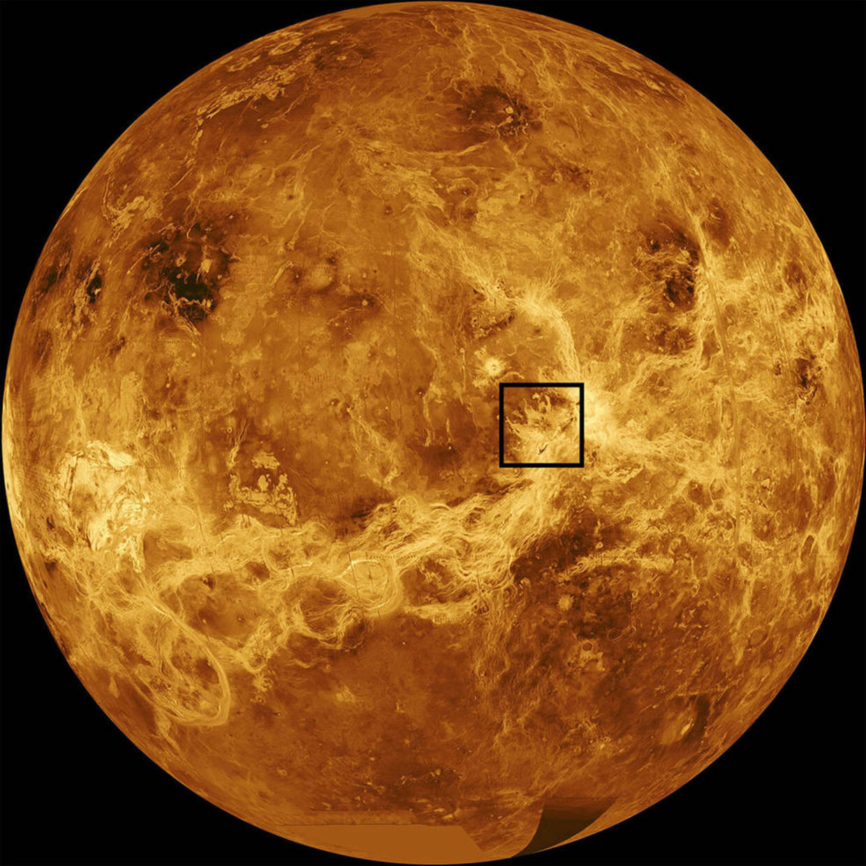 Det er her, at vulkanen Maat Mons befinder sig på Venus.