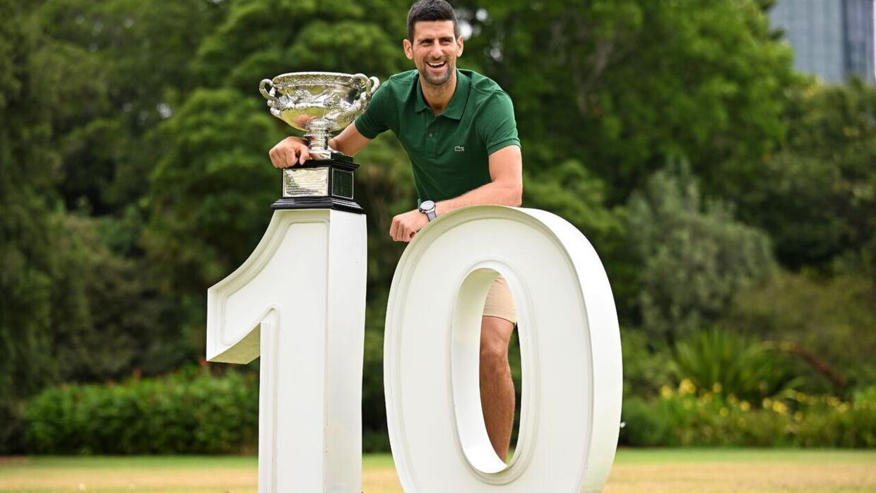 Novak Djokovic har vundet Australian Open ti gange.