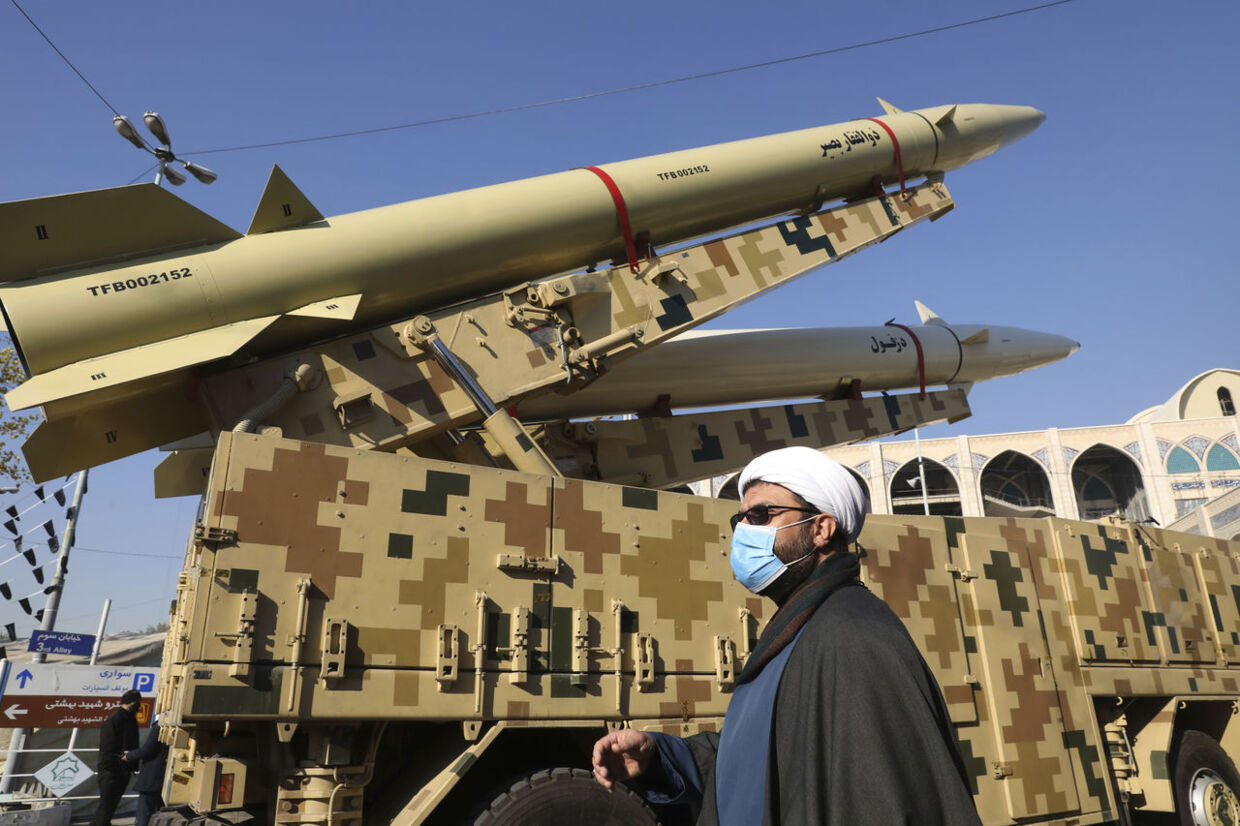 Det er iranske, ballistiske missiler som dette, der efter sigende forhandles om mellem Rusland, Kina og Iran i Teheran