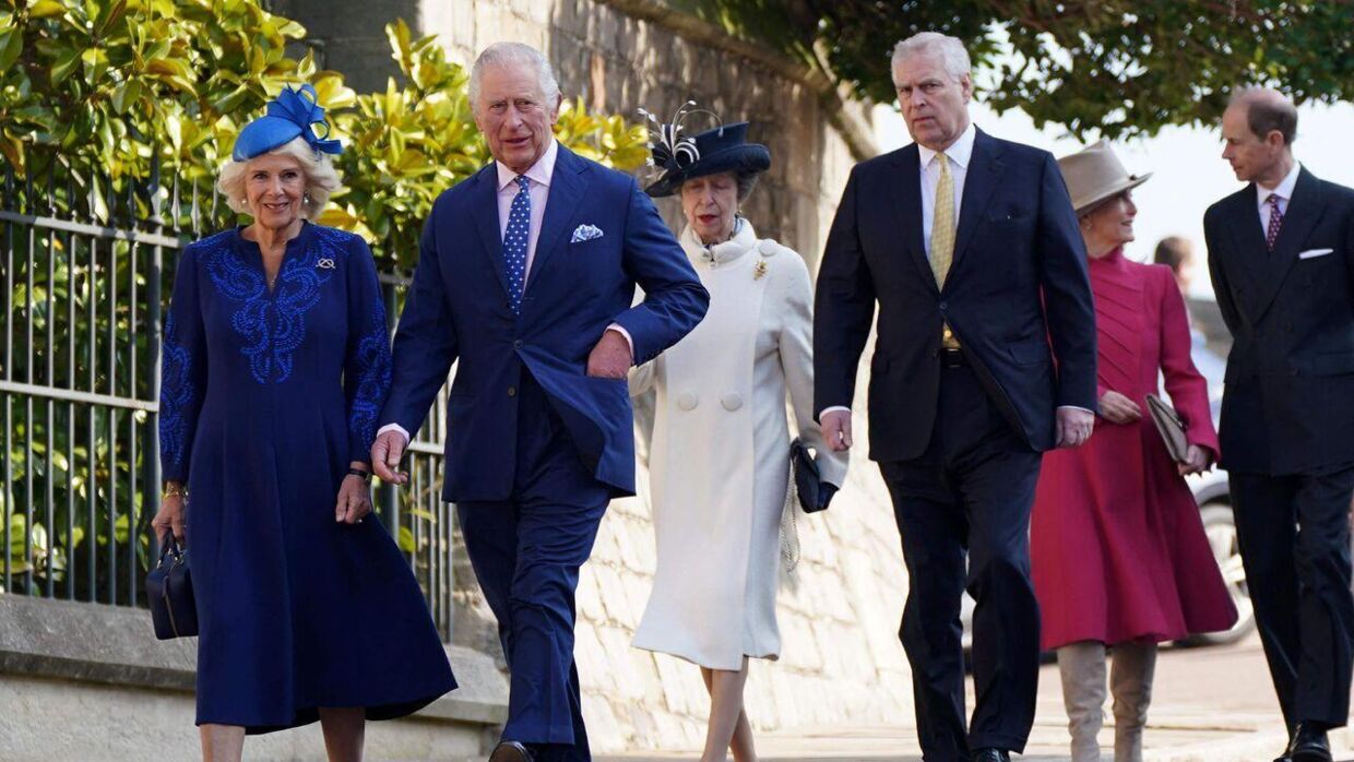 Den kongelige familie tog en tur i kirke til påske. 