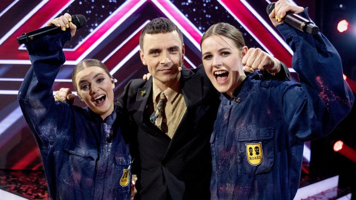 ROSÉL og Simon Kvamm efter 'X Factor'-sejren.