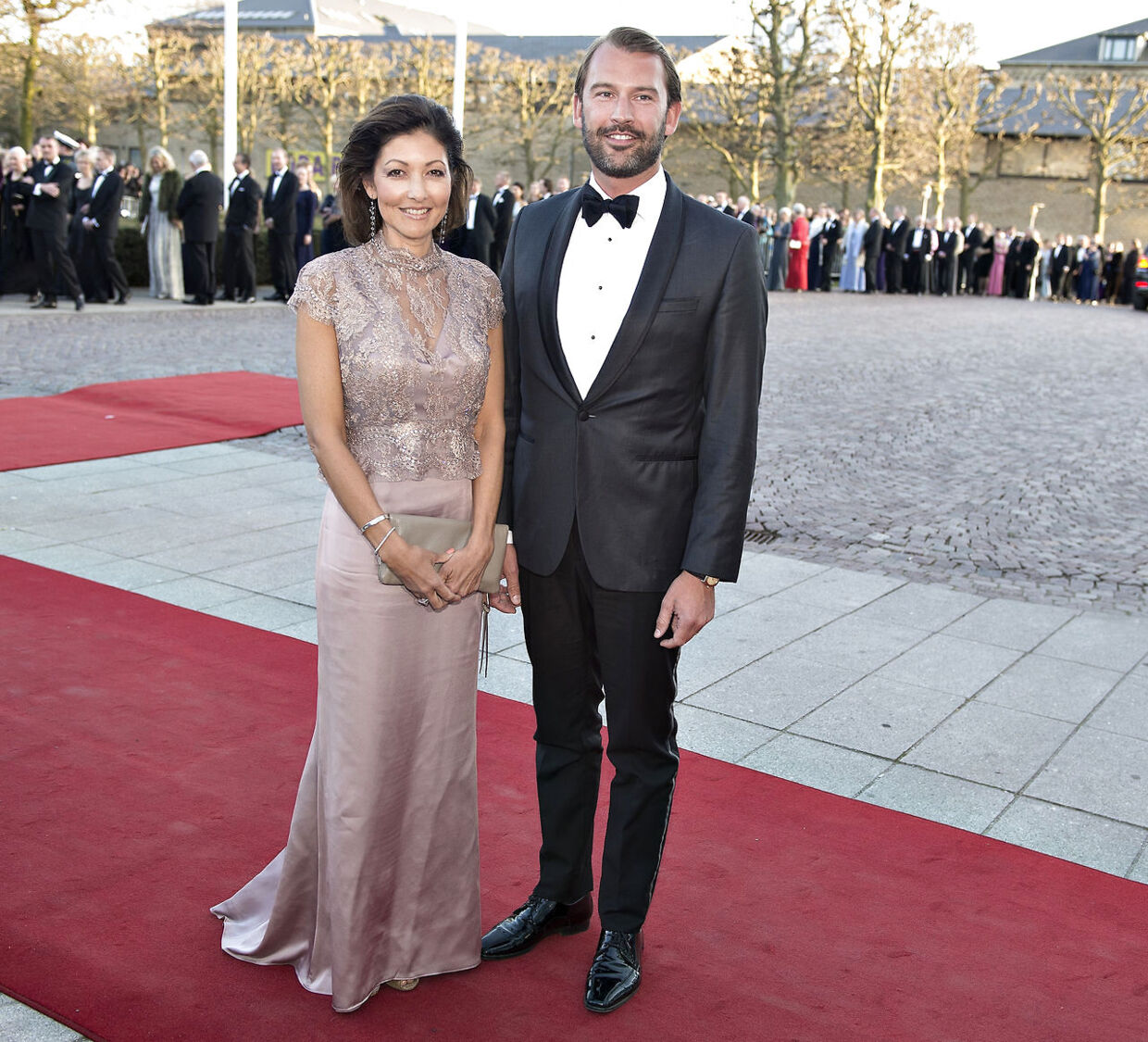 Grevinde Alexandra og Martin Jørgensen ved parrets sidste officielle optræden til dronning Margrethes fødselsdagsfejring i Aarhus i april.