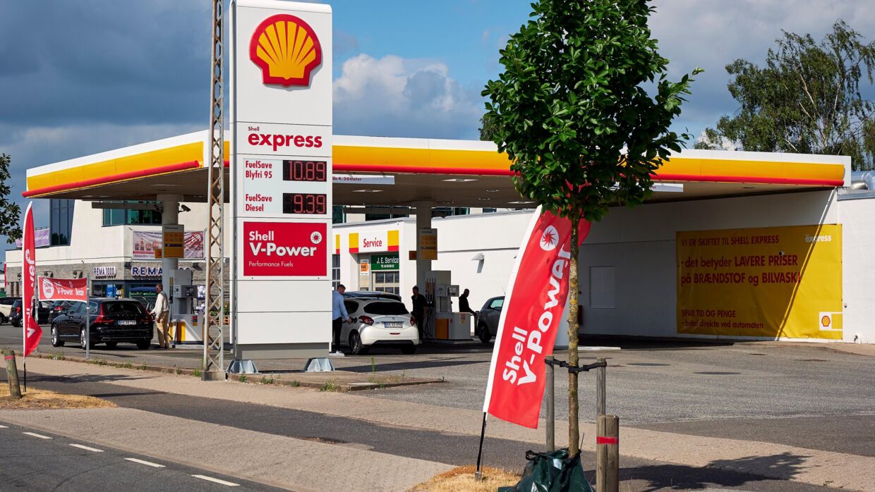 Shell måtte lukke for salget af diesel på fire tankstationer. Tankstationen på billedet er ikke en af de berørte tankstationer.