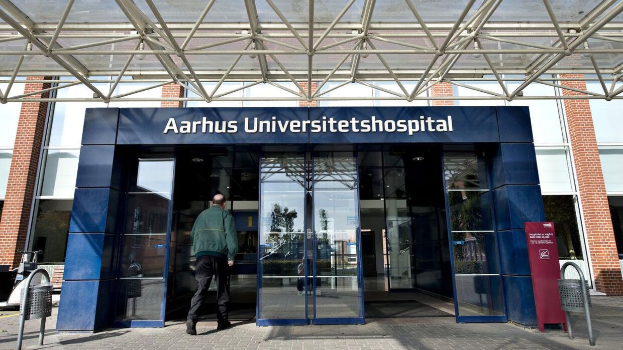 Region Midtjylland holder doorstep om kræftskandalen på Aarhus Universitetshospital tirsdag morgen. (Arkivfoto)