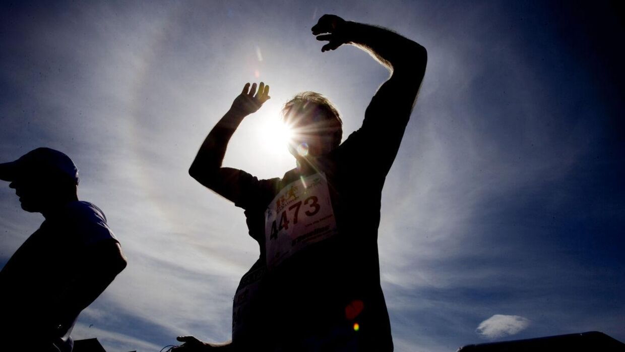 Det bliver varmt for de mange løbere, der søndag stiller op til Copenhagen Marathon. (Arkivfoto)