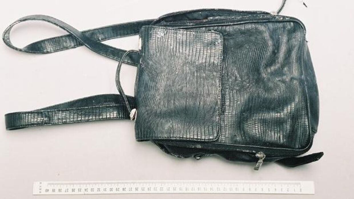 Kvinden bar en mørk slangeskindstaske fra mærket Esprit. Foto: Interpol