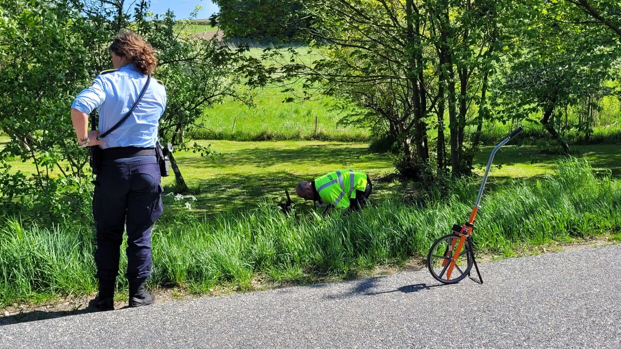Motorcyklist hårdt kvæstet på Kokkedalsvej i Brovst i Nordjylland,