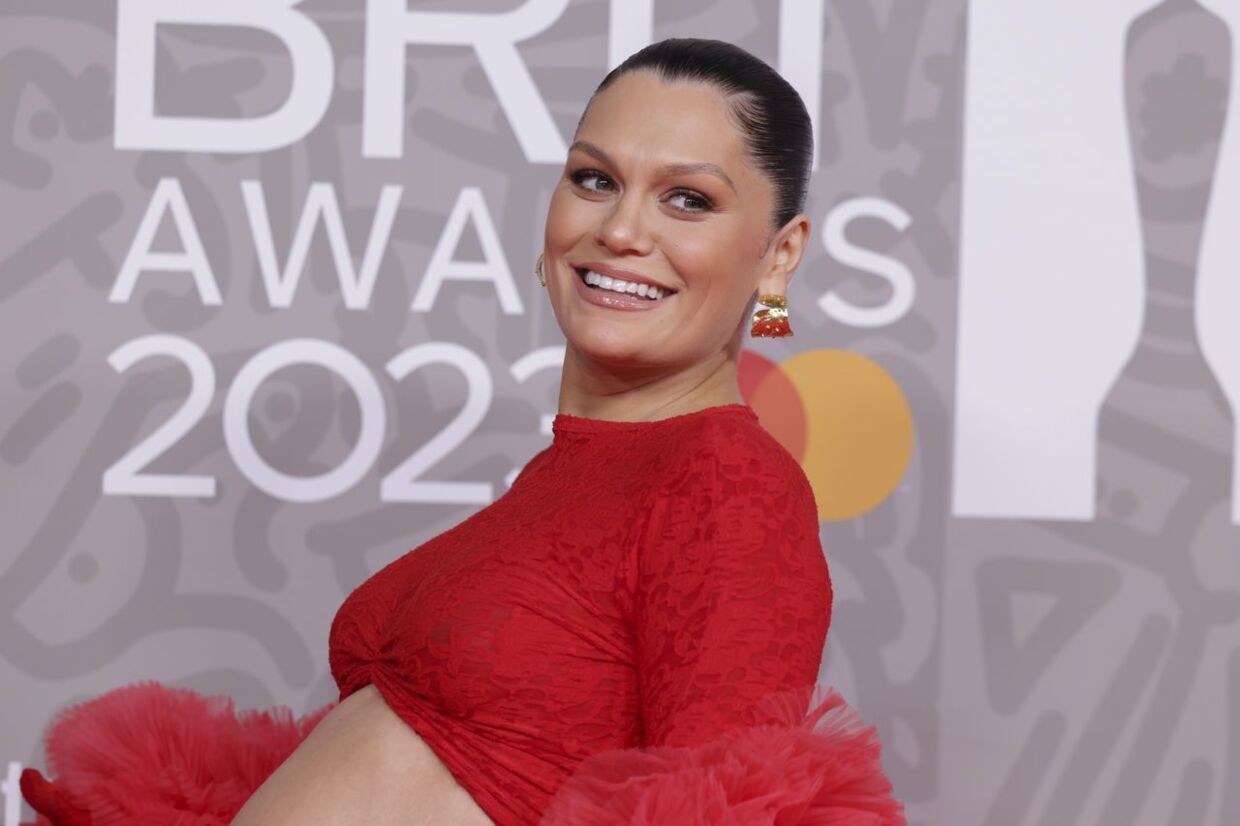 Jessie J poses for photographers upon arrival at the Brit Awards 2023 in London, Saturday, Feb. 11, 2023. (Photo by Vianney Le Caer/Invision/AP)
