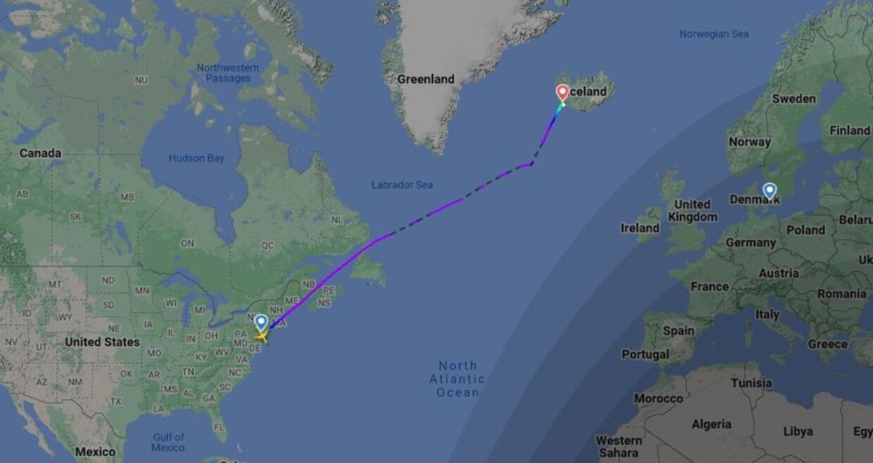 Et SAS-fly måtte natten til mandag mellemlande på Island, da en passager ombord fik det dårligt.