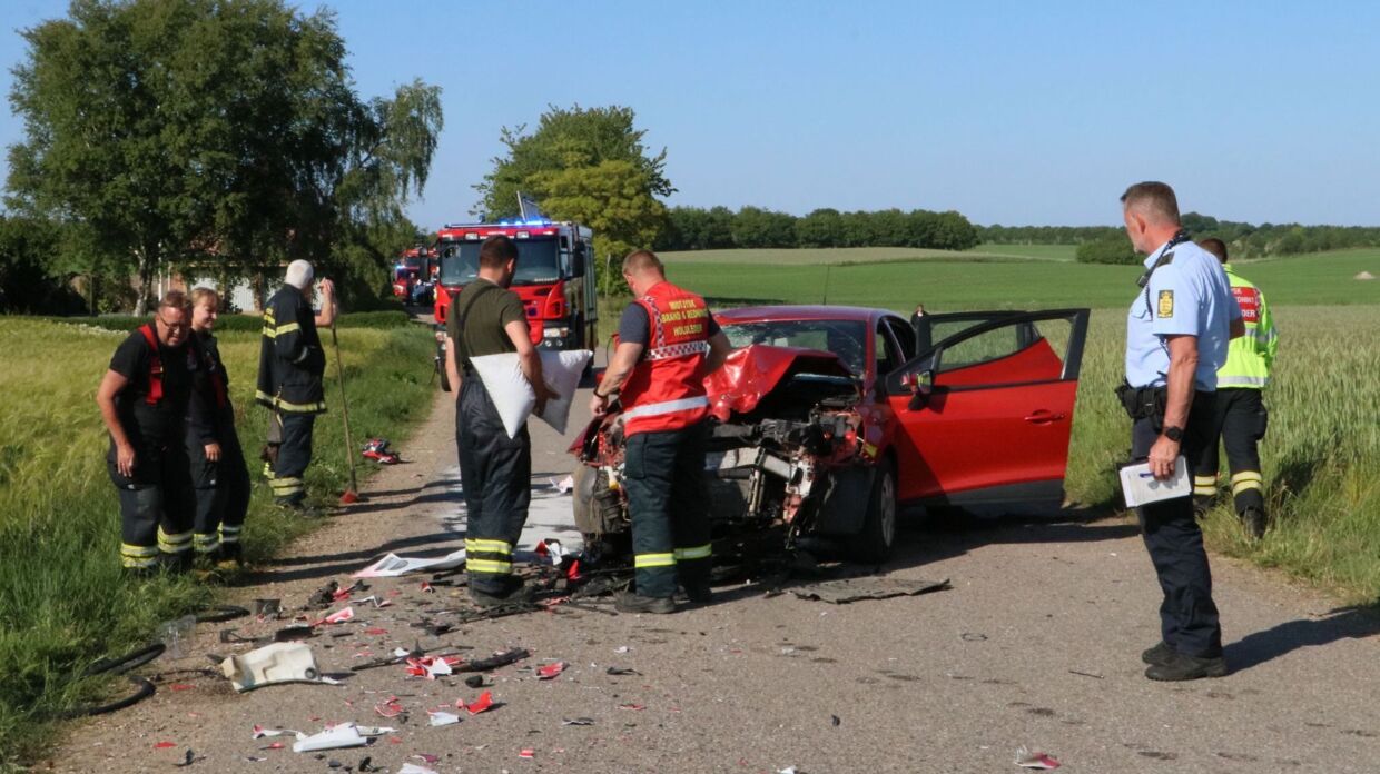 En 23-årig har mistet livet efter et sammenstød med en personbil. Foto: Presse-fotos.dk