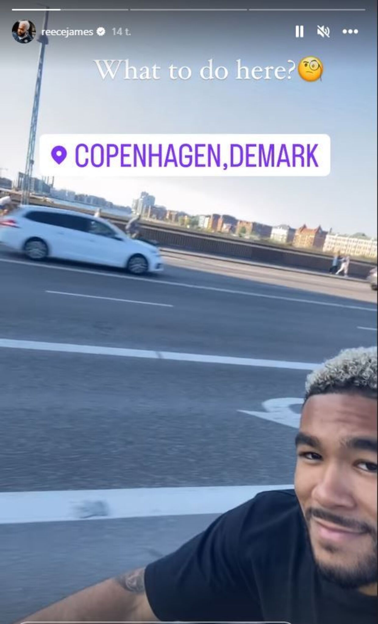 Reece James er i disse dage i København.