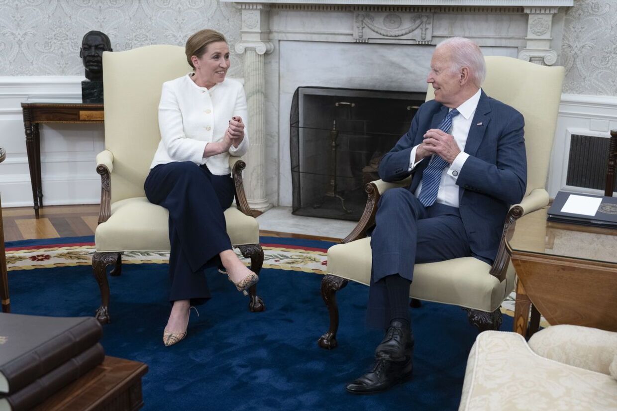 Mette Frederiksen mødtes den 5. juni med den amerikanske præsident, Joe Biden.