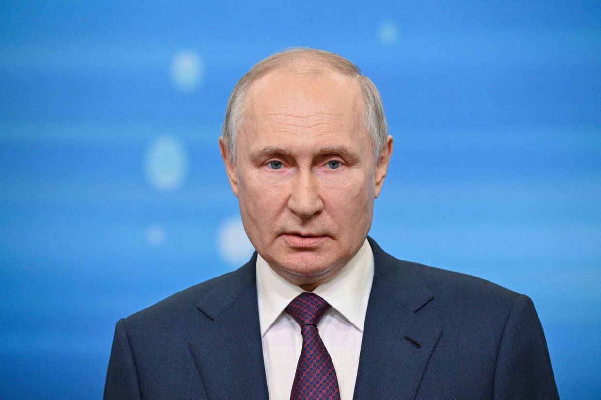 Den russiske præsident, Vladimir Putin, ses her den 9. juni.