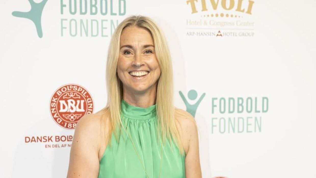 Camilla Martin til Fodboldfondens velgørenhedsgalla på Tivoli Hotel.