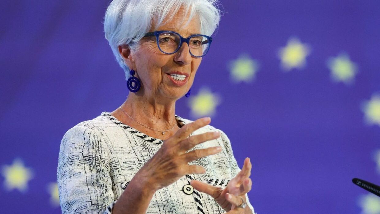 ECB-chef Christine Lagarde ventes af hæve renten med yderligere to gange 0,25 procentpoint i år. 