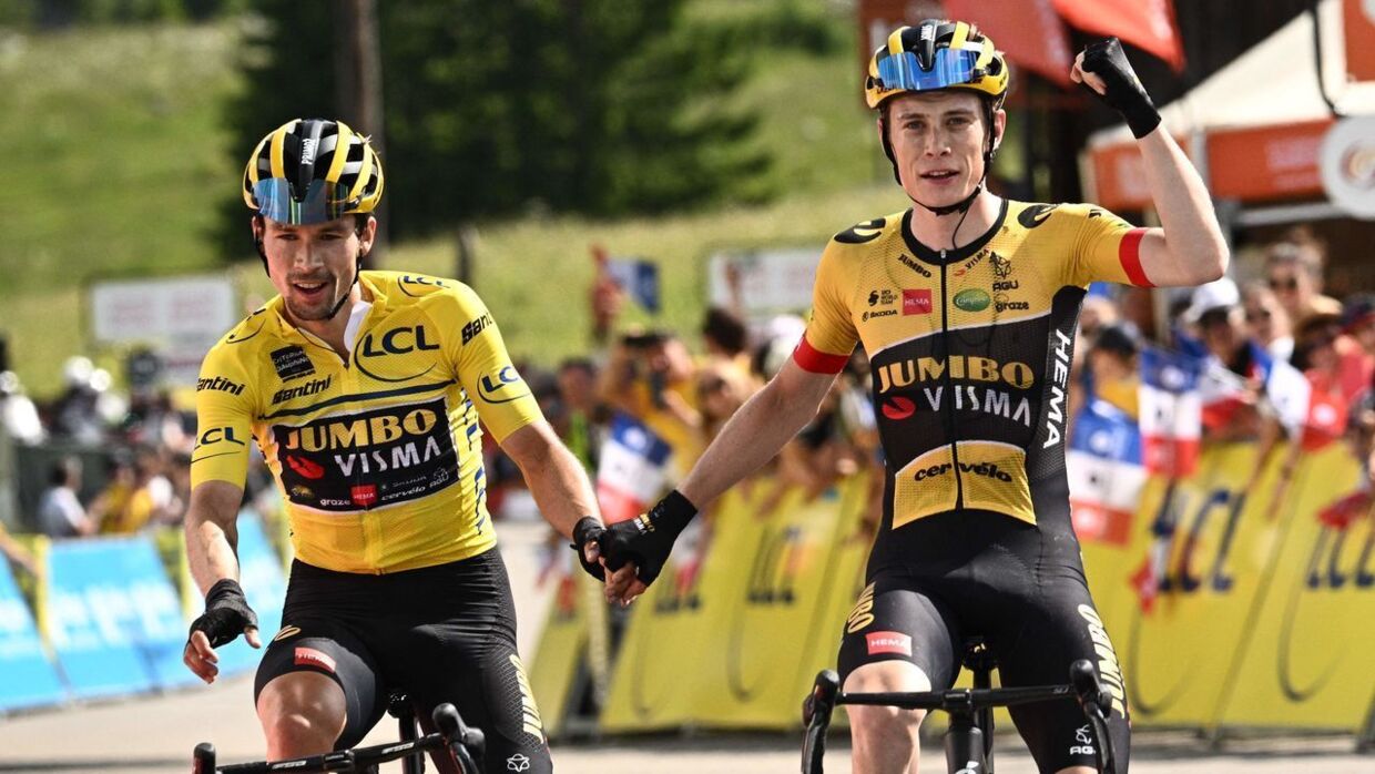 Jonas Vingegaard og Primoz Roglic skal begge være kaptajner for Jumbo-Visma i Vueltaen.