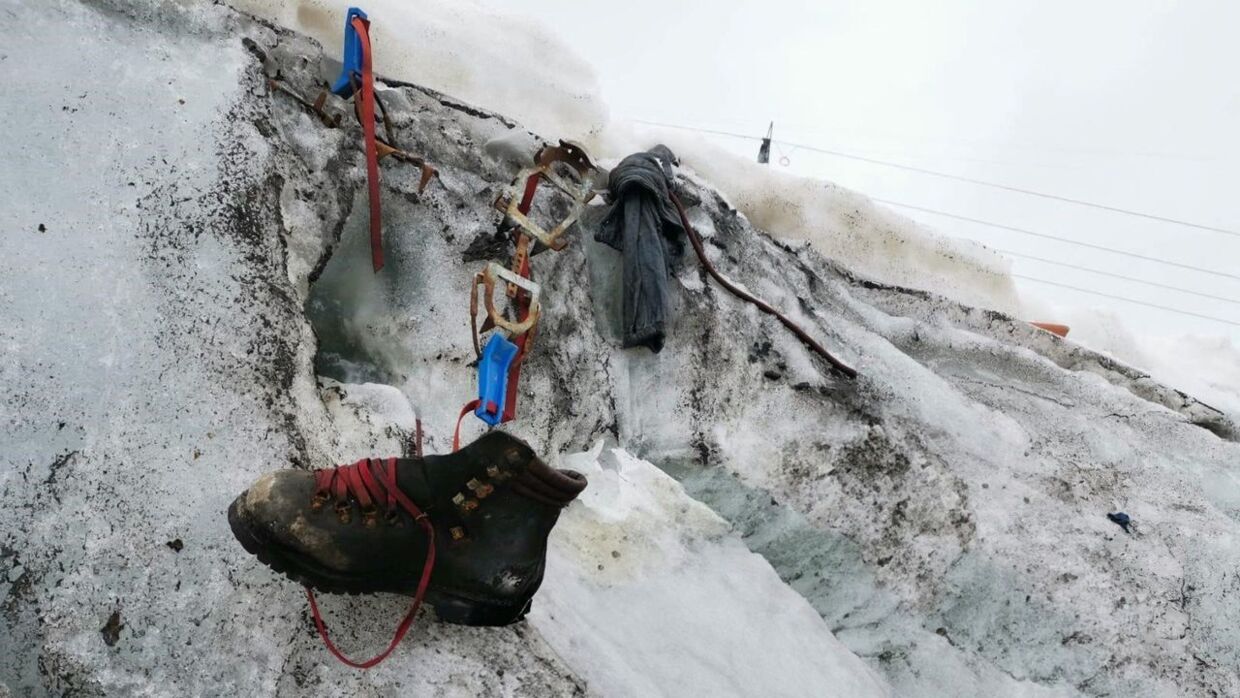 Resterne af den tyske bjergbestiger blev fundet ved Theodul-gletsjeren i Schweiz. 