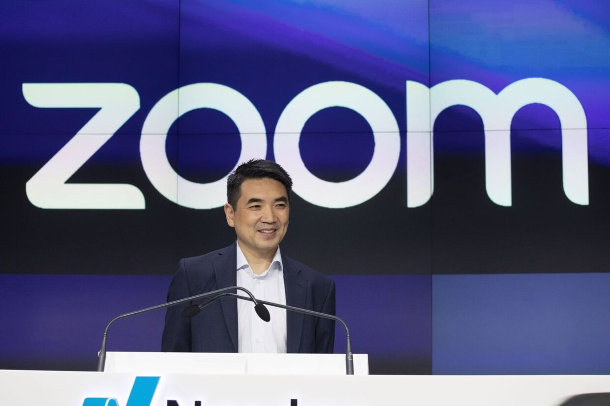 Zooms CEO Eric Yuan i 2019. Han har nu bedt sine ansatte om at møde på arbejde på kontoret i stedet for at arbejde hjemmefra. 