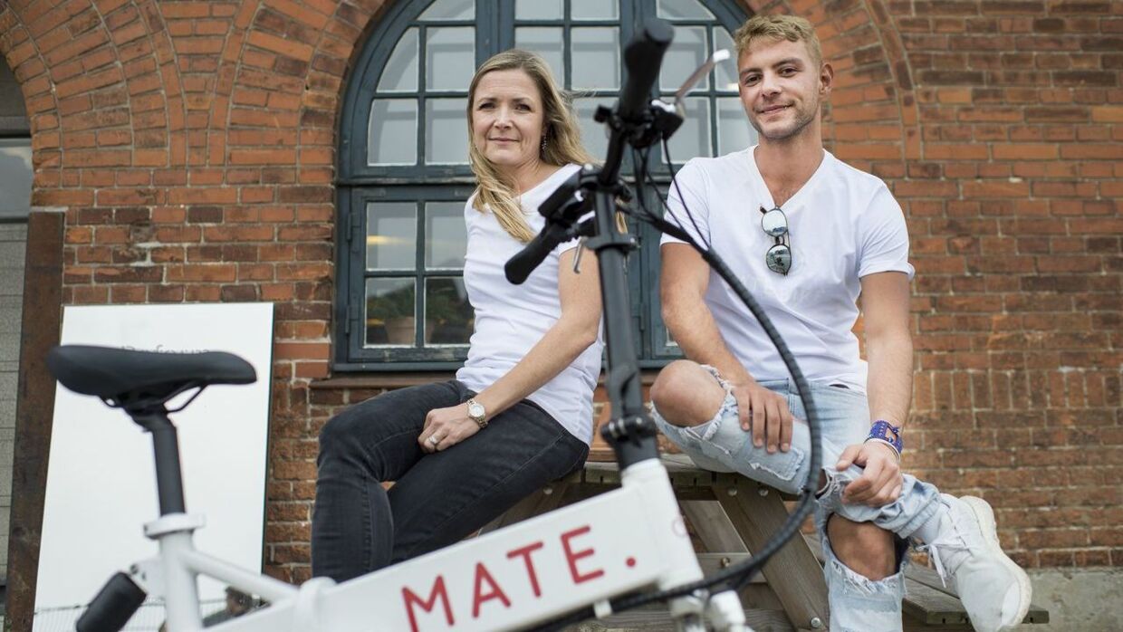 Søskendeparret Julie Kronstrøn Carton og Christian Adel Michael står bag elcykelmærket Mate Bike.