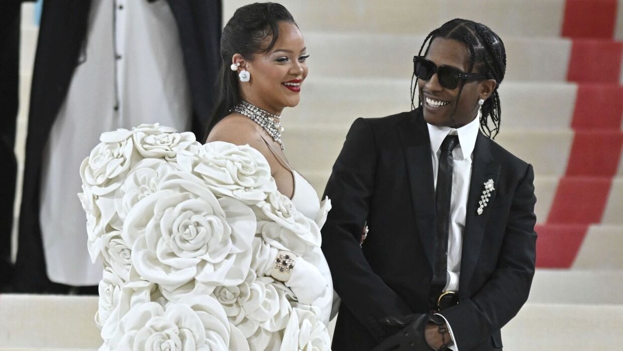Rihanna og A$AP Rocky til Met Gala i maj 2023. Nu har Rihanna bragt parret endnu en søn.