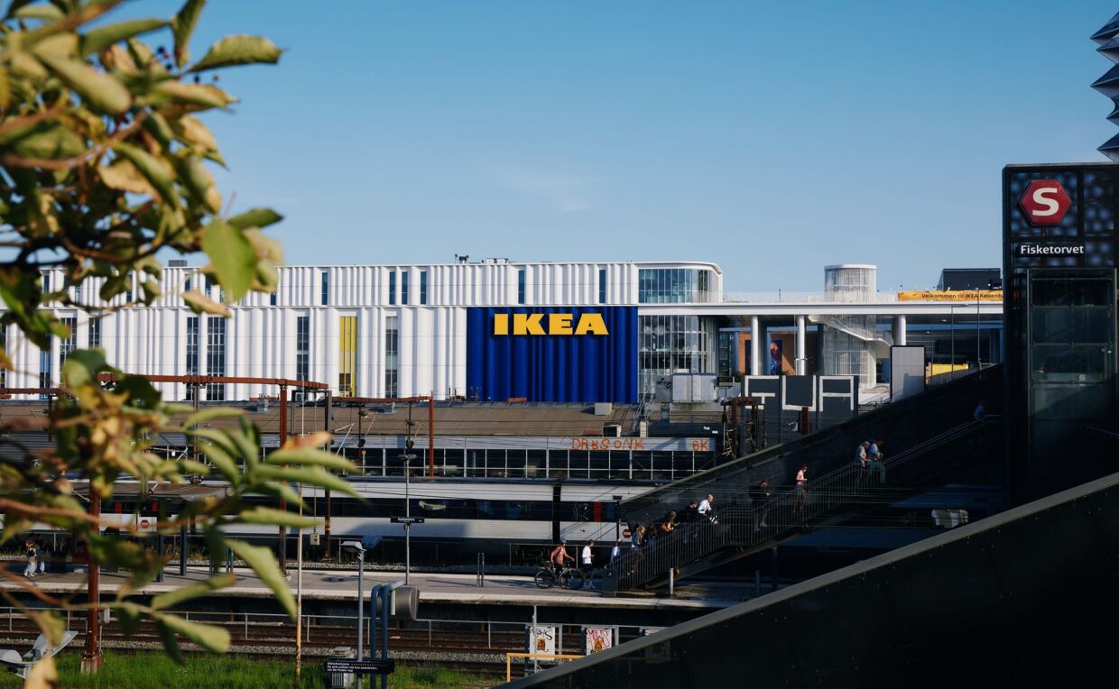 Den nye Ikea ligger midt i København, ved Dybbølsbro.
