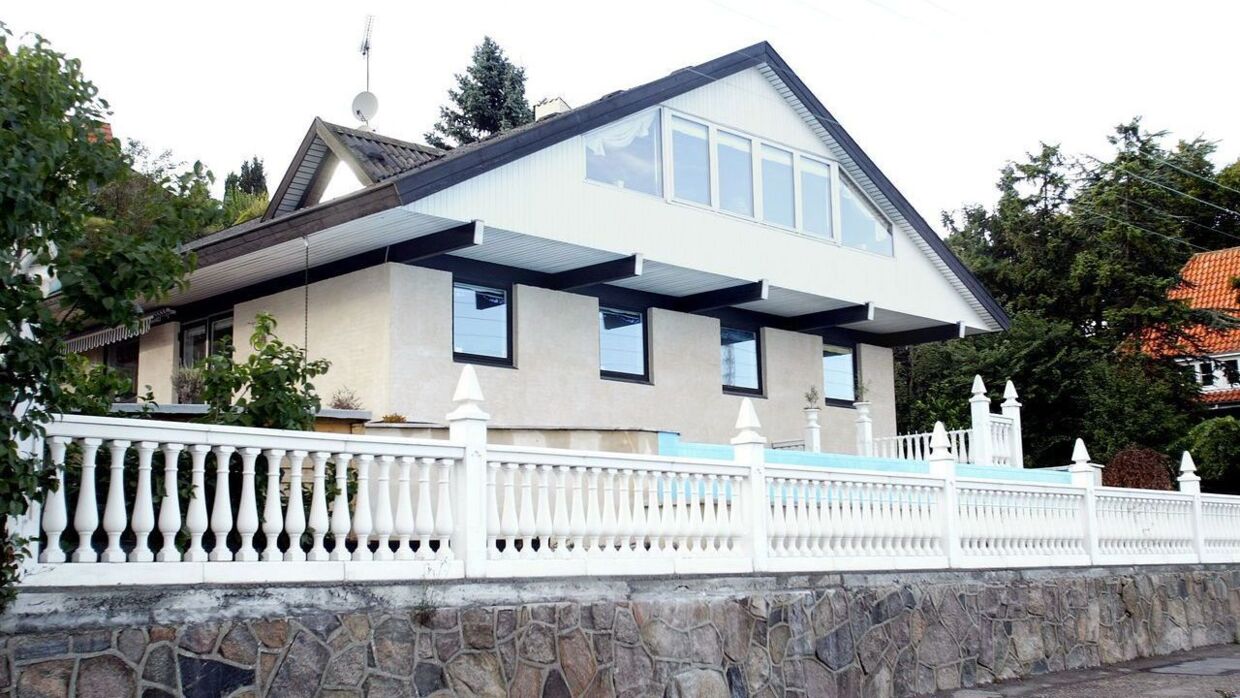 Bandidosrockeren har boet i villaen i Helsingør i mere end 20 år. 