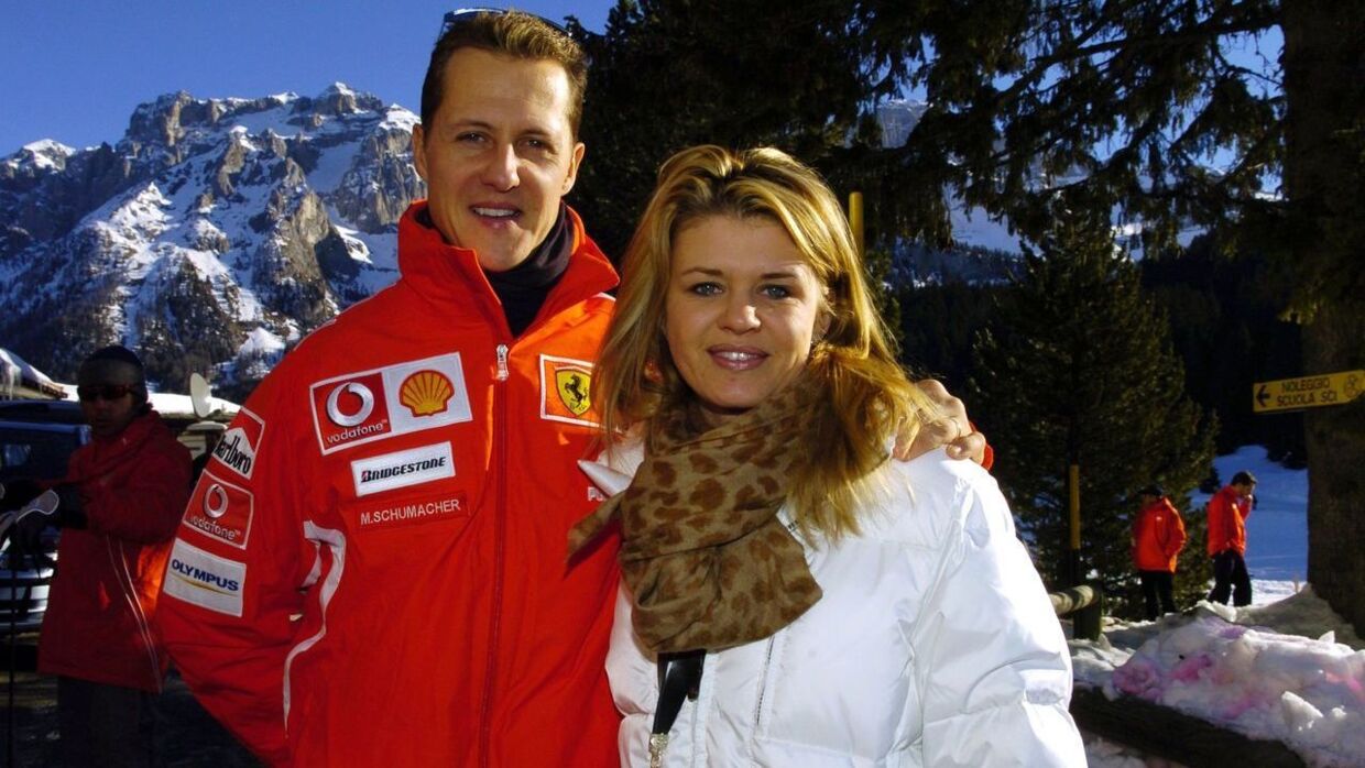 Michael Schumacher og konen Corinna.