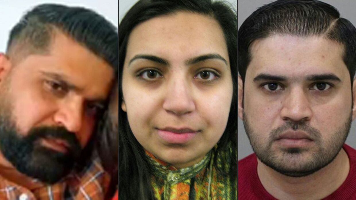 Urfan Sharif, Beinash Batool og Faisal Malik blev anholdt og sigtet for drabet på den tiårige pige, da de kom tilbage til Storbritannien. 
