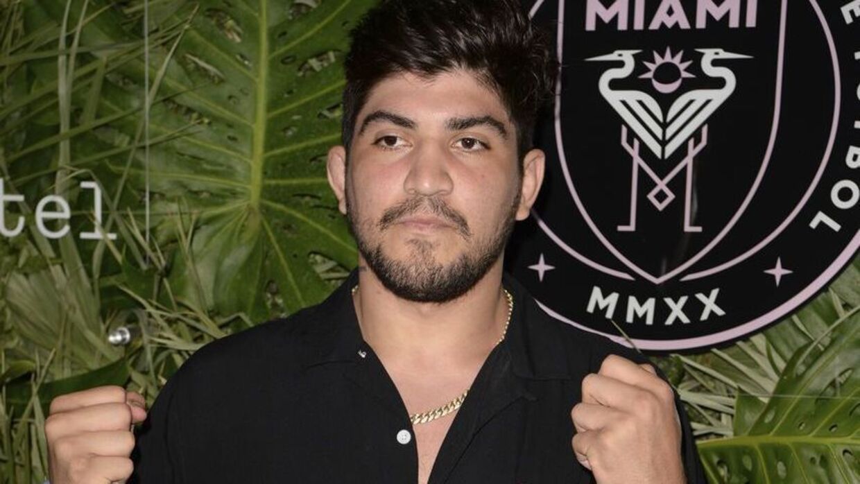 MIAMI BEACH, FL - APRIL 16: Dillon Danis attends the Grand Opening Party Hosted By David Grutman And Pharrell Williams at The Goodtime Hotel on April 16, 2021 in Miami Beach, Florida. CreditL: mpi04/MediaPunch /IPX