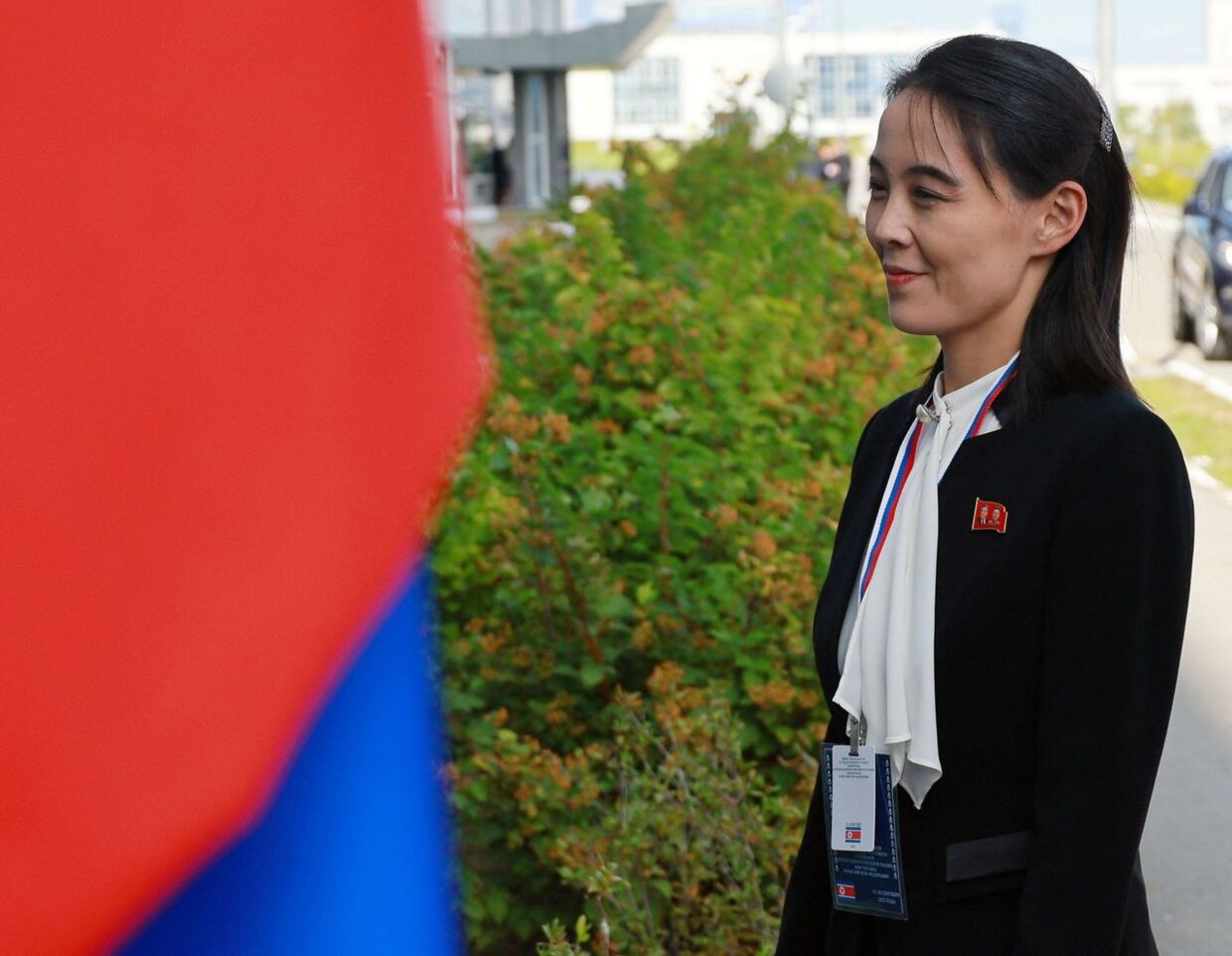 Kim Yo-jong, under det nylige besøg i Rusland.