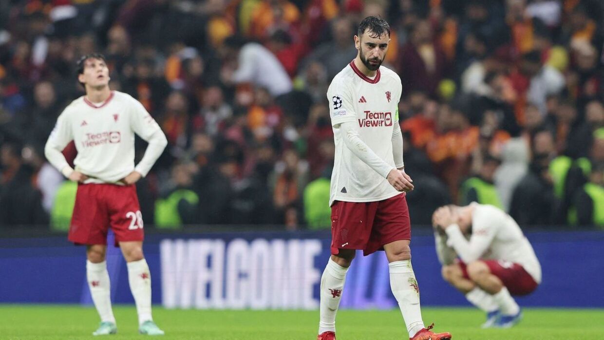 Manchester United-spillerne var skuffet over resultatet mod Galatasaray, der sender dem på randen af et Champions League-exit.