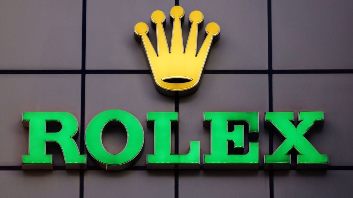 The logo of the watch manufacturer Rolex, which closed all of its workshops due to the corona crisis. Koln, April 6th, 2020 | usage worldwide Photo by: Christoph Hardt/Geisler-Fotopres/picture-alliance/dpa/AP Images