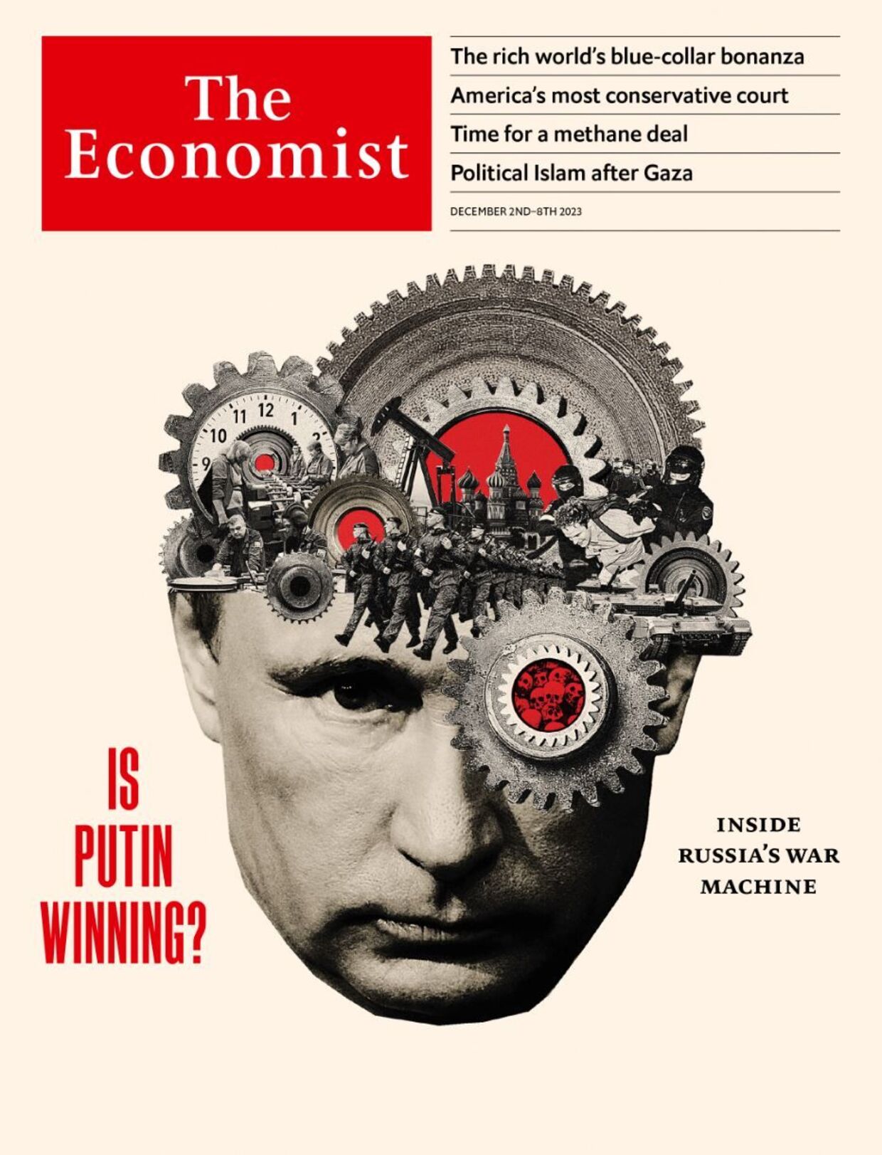 The Economist har fokus på Vladimir Putins fremgang.