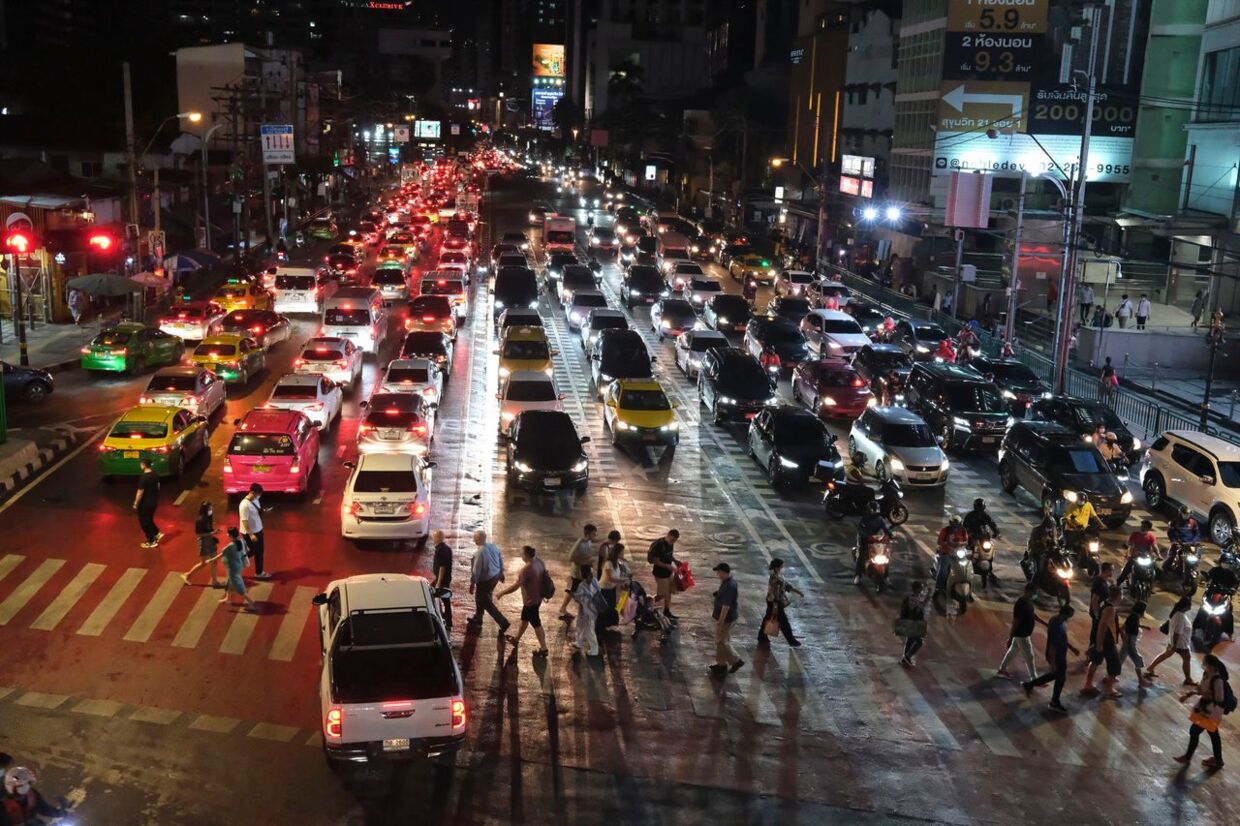 Trafikken kan være voldsom i Thailand.