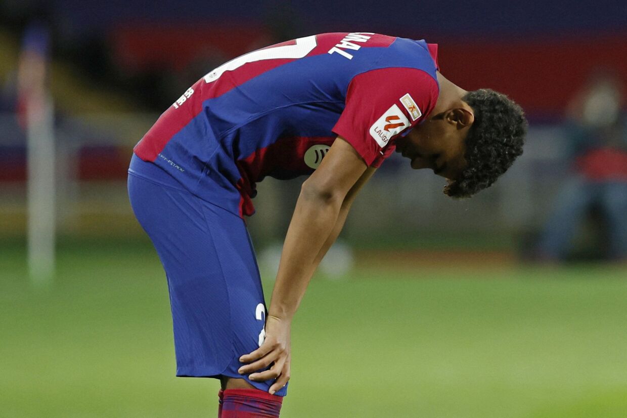 Lamine Yamal scorede to mål for Barcelona, men det var ikke nok til at sikre sejren.