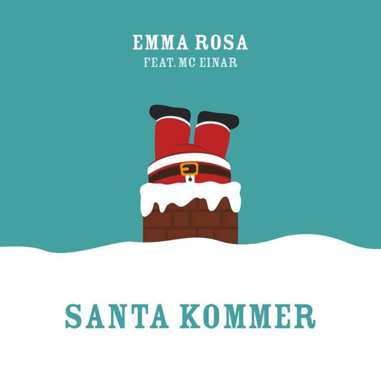 Sådan ser coveret til Emma Rosa og MC Einars nye julesingle ud. 