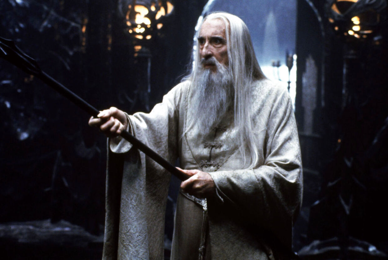  Christopher Lee i rollen som Saruman i 'Ringenes Herre'.