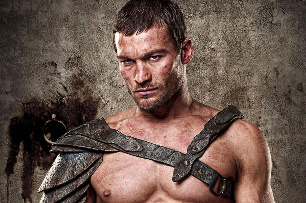 Andy Whitfield i rollen som Spartacus. 