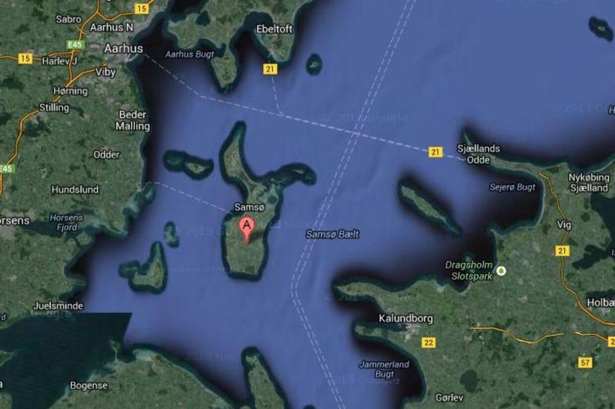 Samsø Kommunes byråd var tirsdag aften indkaldt til ekstraordinært møde. Foto: Google Maps