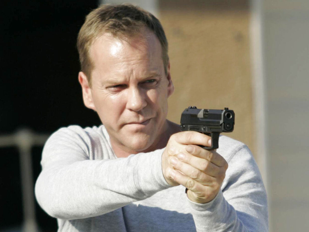 Kiefer Sutherland som Jack Bauer i "24 timer".