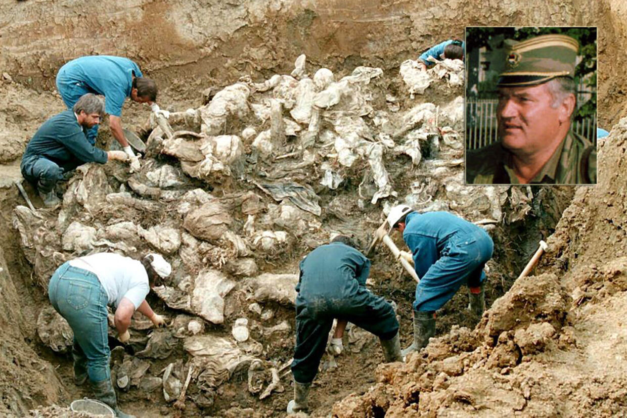 En af de mange massegrave hvor ligene efter massakren i Srebrenica blev forsøgt skjult. I alt 8000 drenge og mænd blev henrettet.