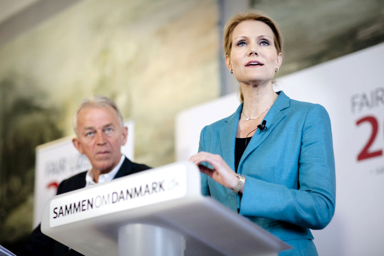 Villy Søvndal (SF) og Helle Thorning (S) fremlægger deres 2020-plan.